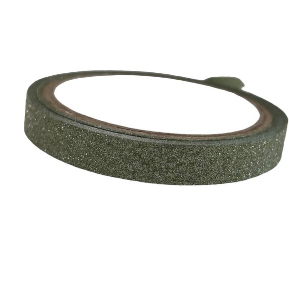 Green Glitter Skinny Washi Tape Papercraft Scrapbook Planner School Decorative u - Picture 1 of 3